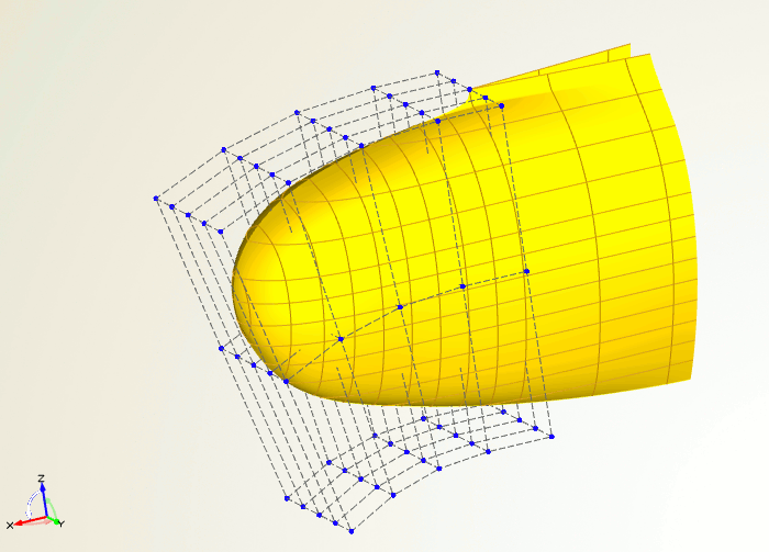 Fast free-form deformations of existing geometries